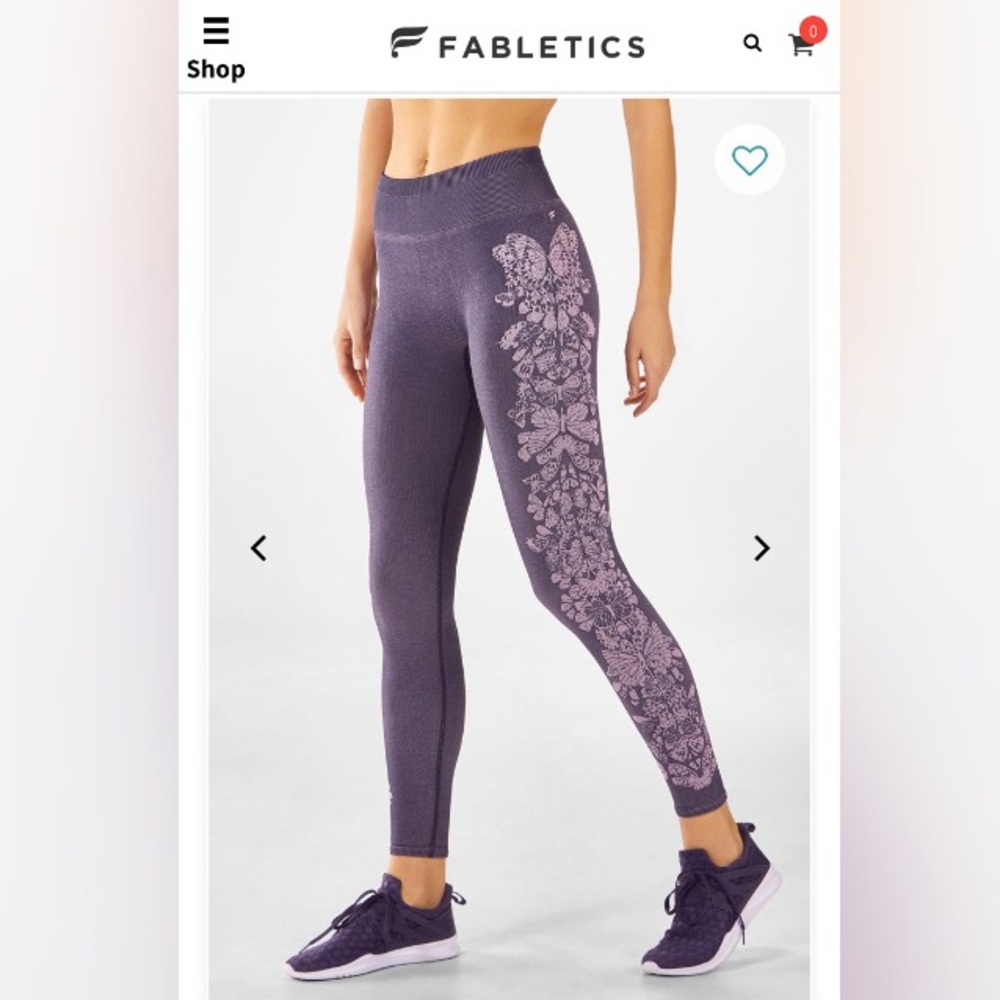 Fabletics Seamless Butterfly 7/8 Leggings